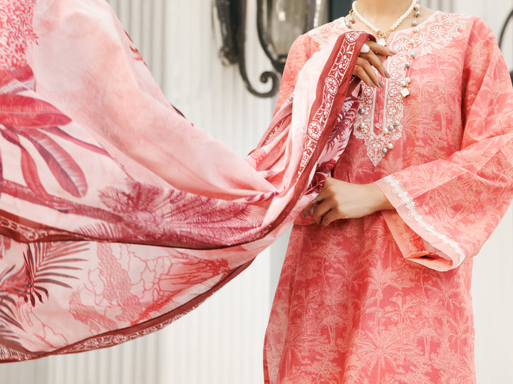 Lawn Light Pink Stitched Suit - Almirah