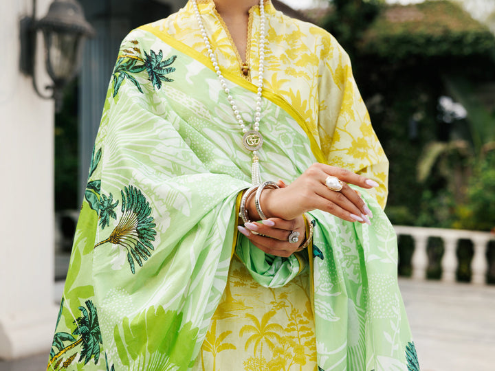 Lawn Lemon Stitched Suit - Almirah