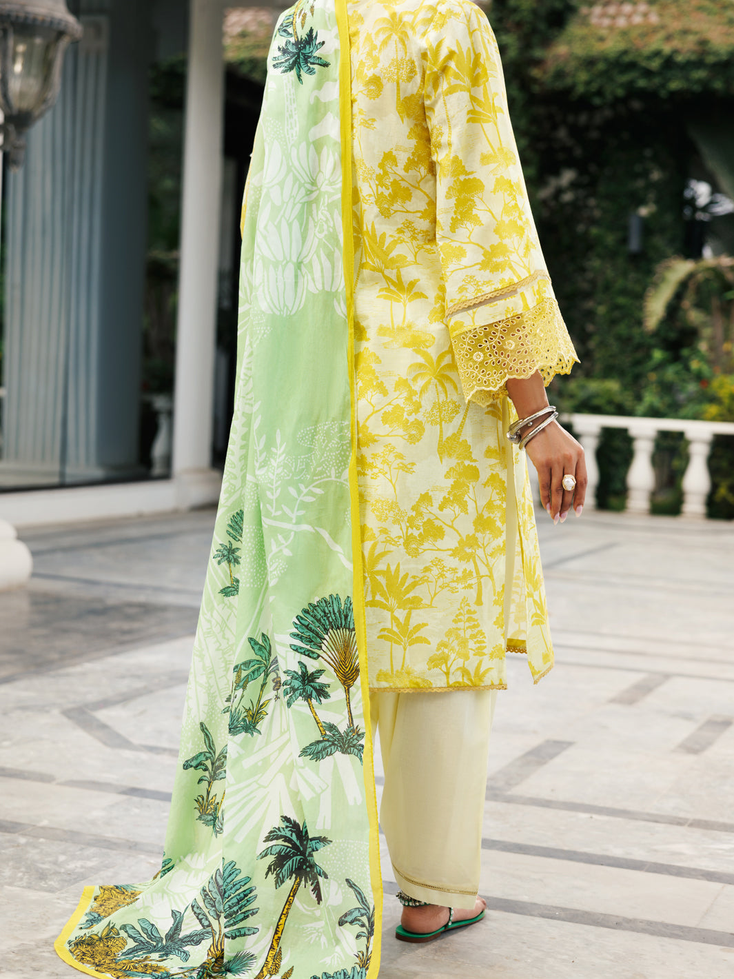 Lawn Lemon Stitched Suit - Almirah