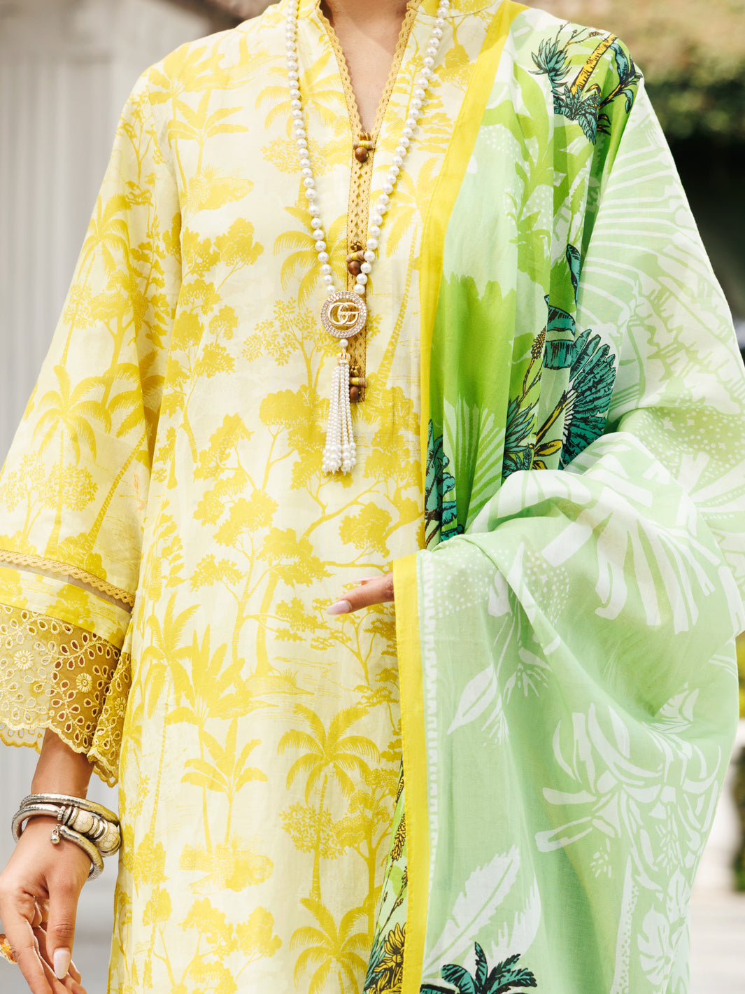 Lawn Lemon Stitched Suit - Almirah