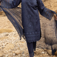 Lawn Blue Stitched Suit - Almirah