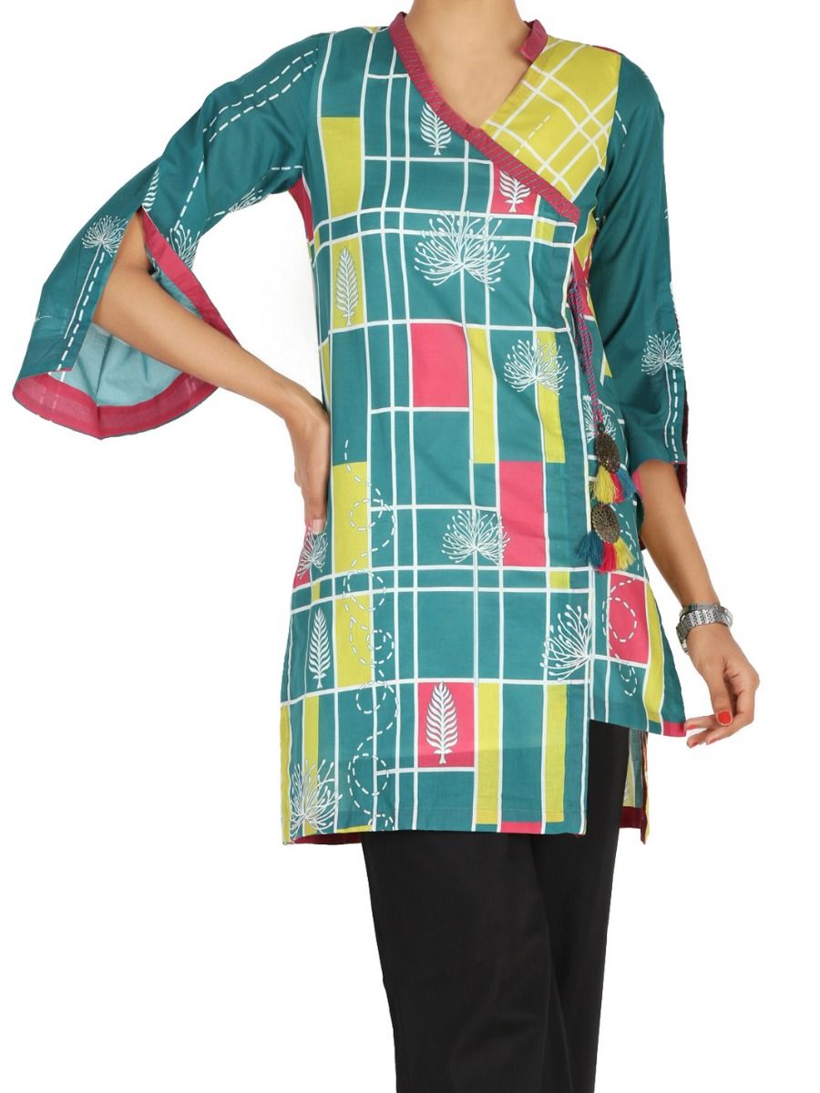 Lawn Fuchsia Kurti - Almirah