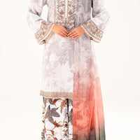Jacquard Beige Stitched Suit - Almirah
