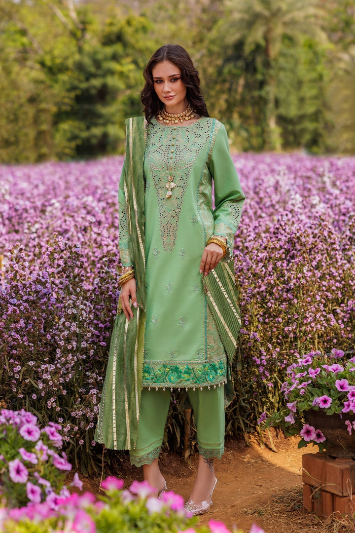 Lawn Green Stitched Suit - Charizma