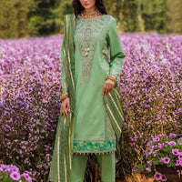 Lawn Green Stitched Suit - Charizma
