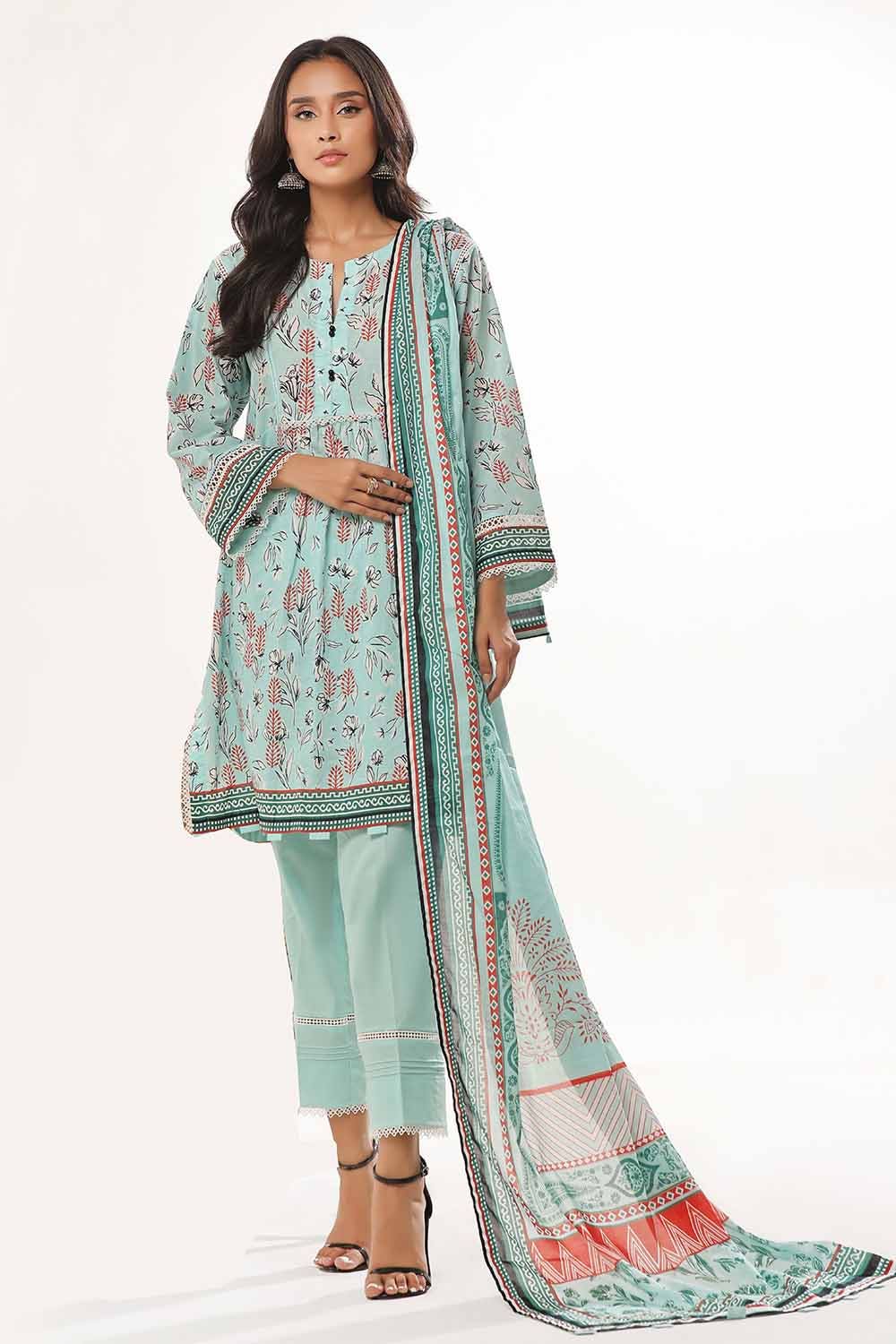 Lawn Mint Unstitched Suit - Gul Ahmed