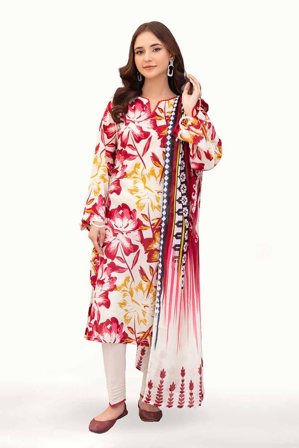 Printed Lawn Multi Unstitched Suit - Gul Ahmed