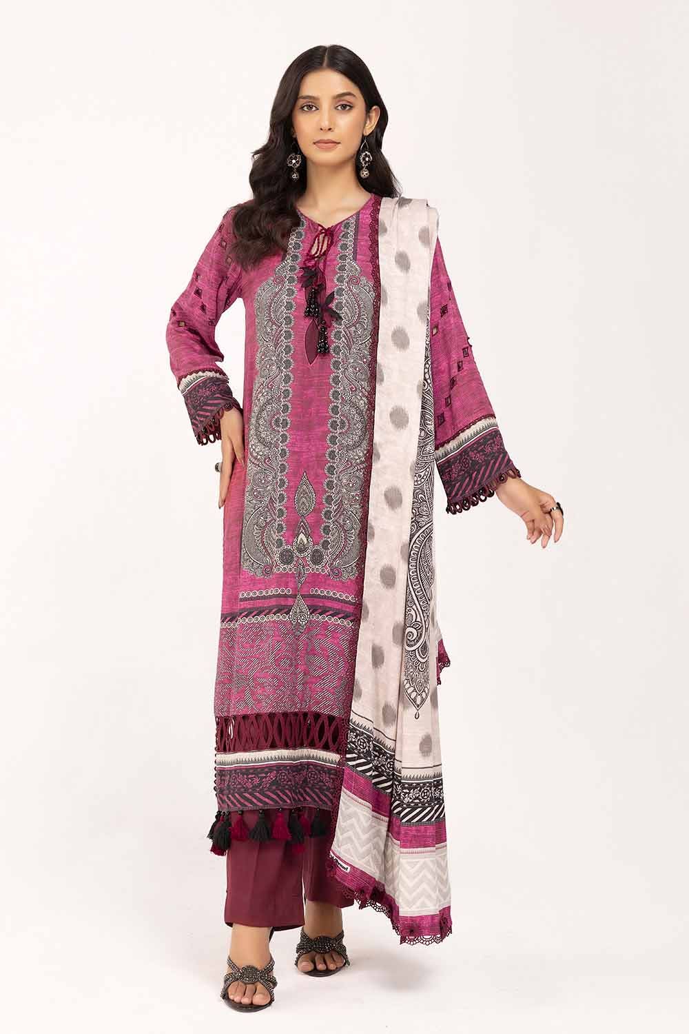 Cotail Pink Unstitched Suit - Gul Ahmed