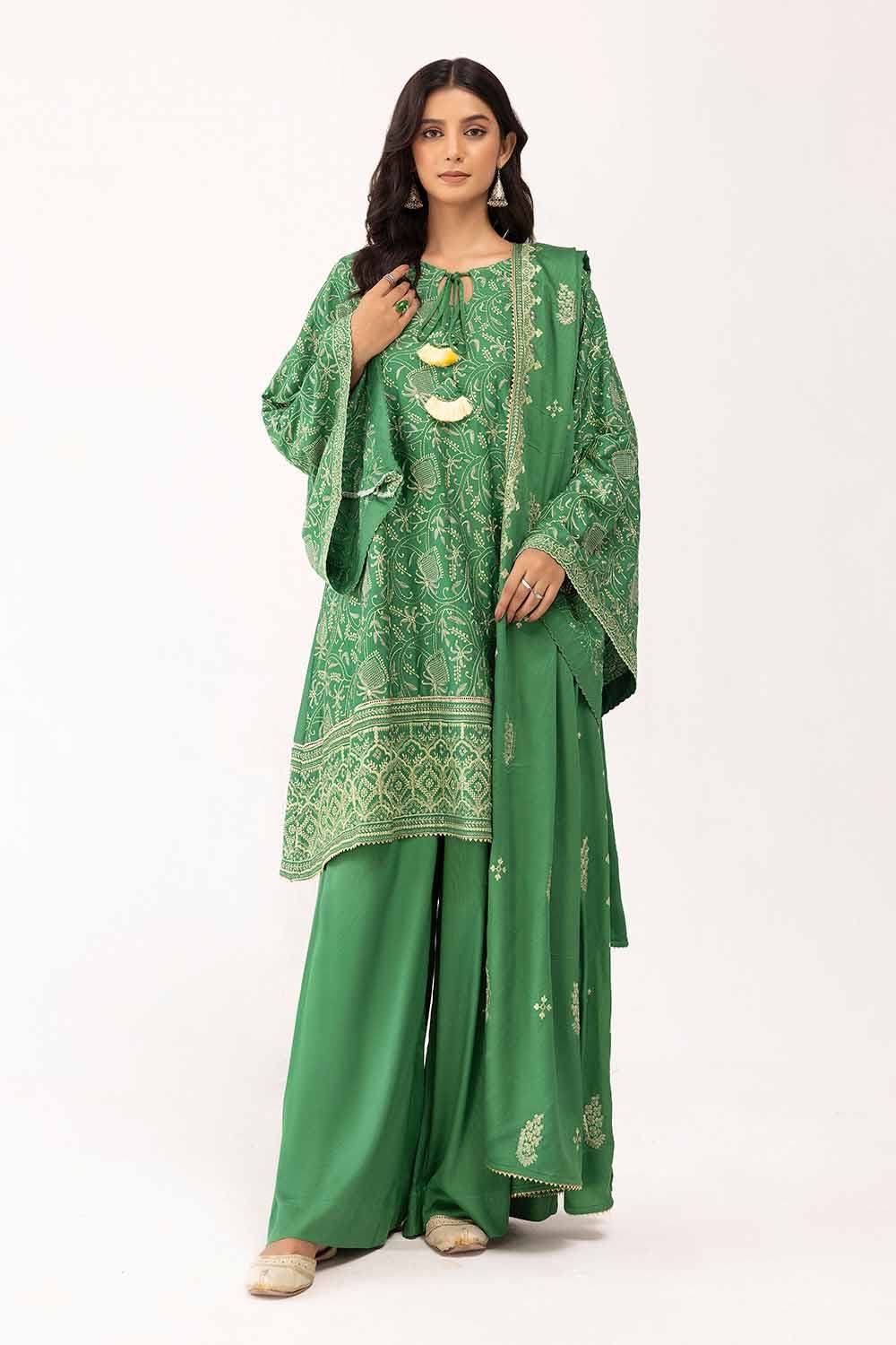 Cotail Green Unstitched Suit - Gul Ahmed