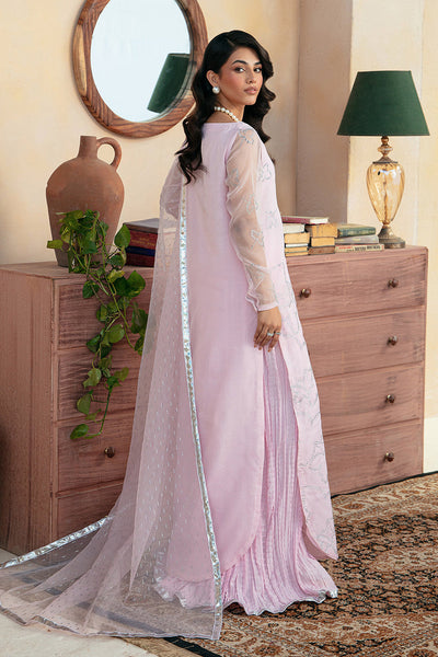 Jacquard Chiffon Off White Stitched Suit - Vanya