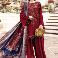 Design 5A - Maria B M Print Festive Stitched