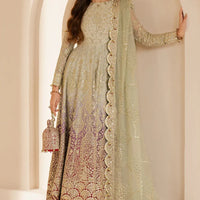 Embroidered Chiffon Purple Suit - Jazmin Wedding Formals Stitched