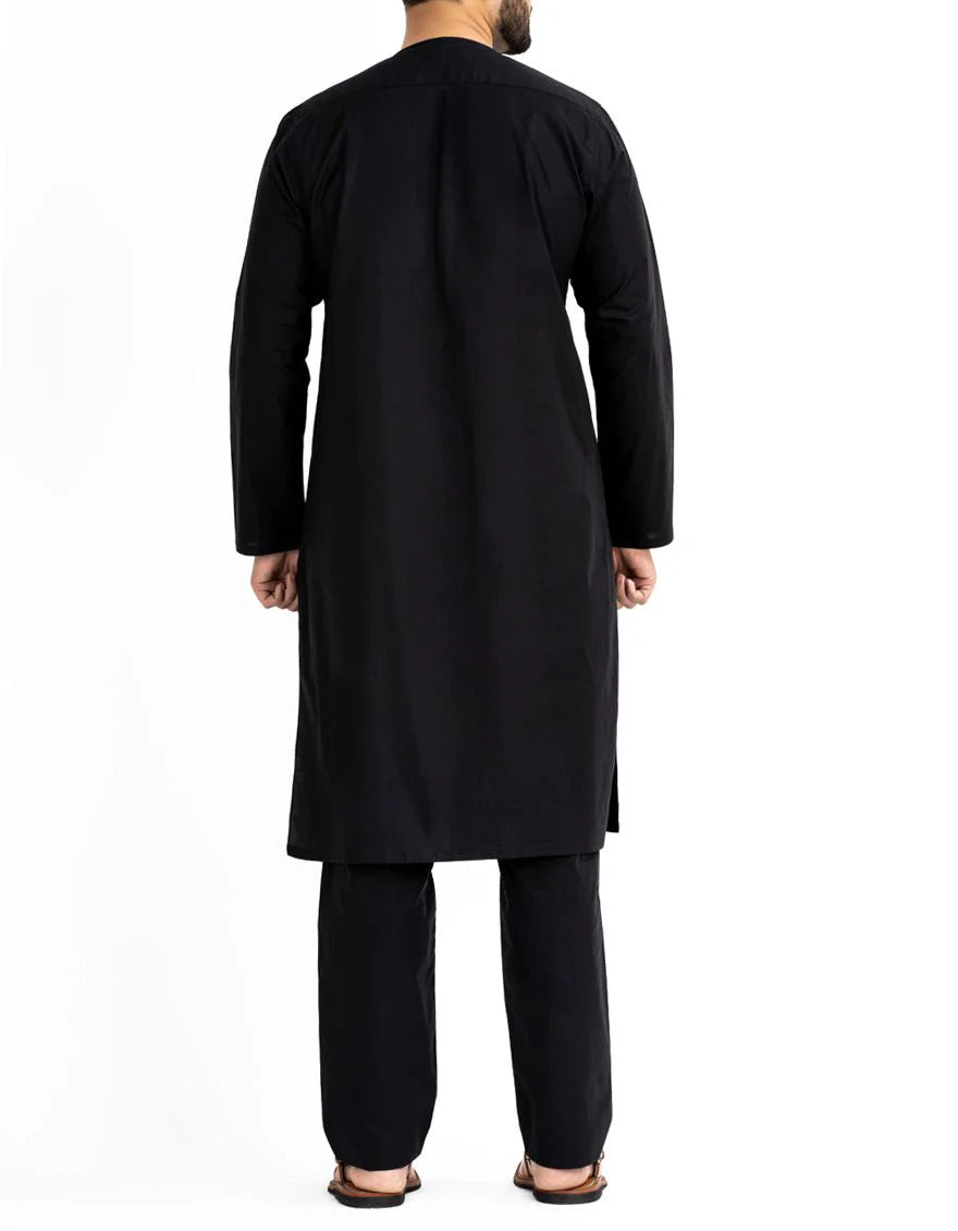 Black Inner Suit - J. Junaid Jamshed