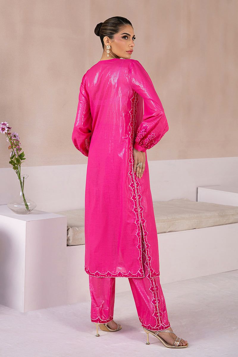 Woven Lawn Pink 2 Piece Suit - Vanya