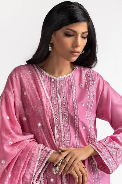 Lawn Pink Stitched Suit - Gul Ahmed