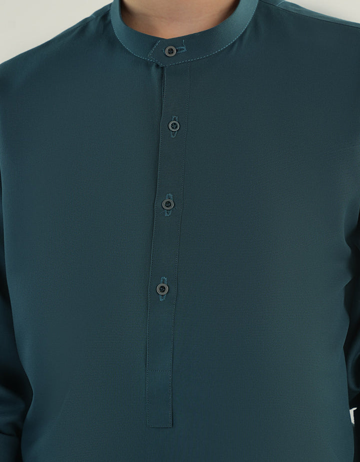 Blended Green Kurta Trouser - J. Junaid Jamshed