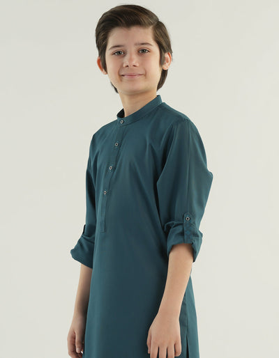 Blended Green Kurta Trouser - J. Junaid Jamshed