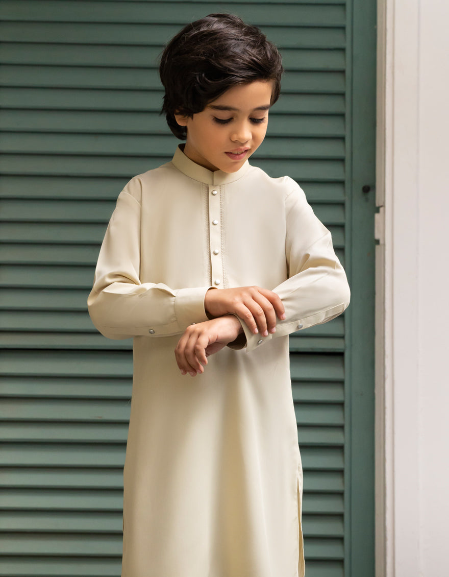 Blended Pistachio Shalwar Kameez - J. Junaid Jamshed