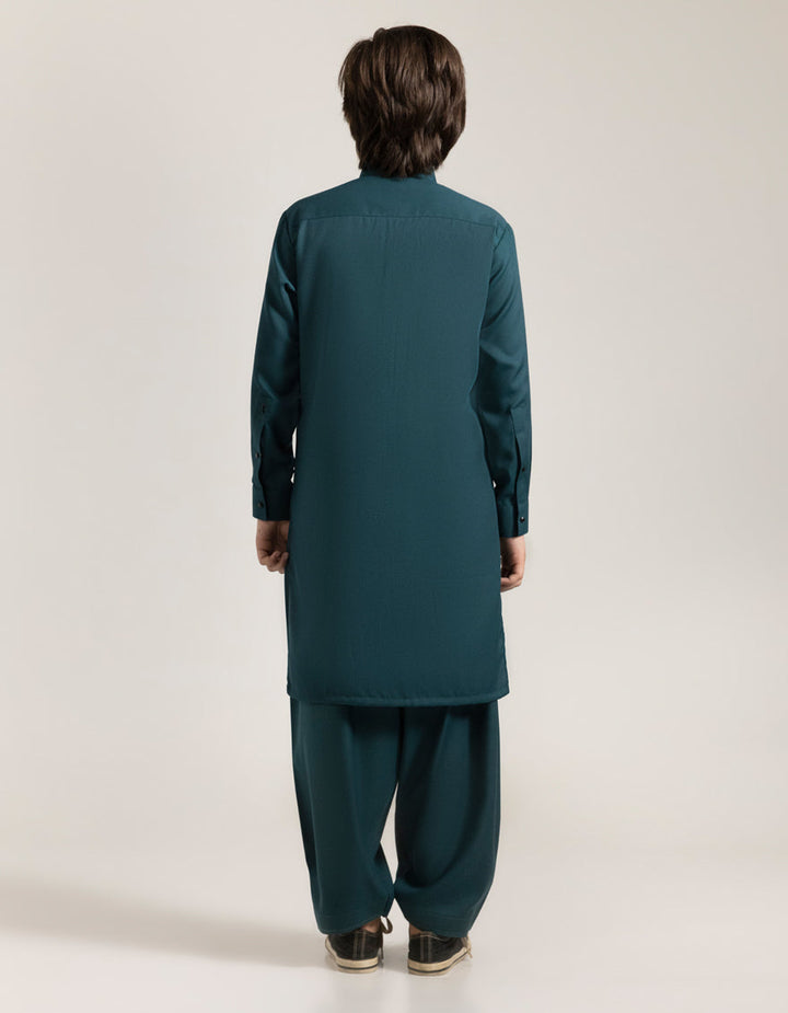 Blended Green Shalwar Kameez - J. Junaid Jamshed