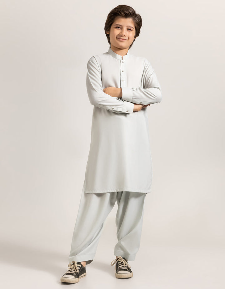Blended Smoke Shalwar Kameez - J. Junaid Jamshed