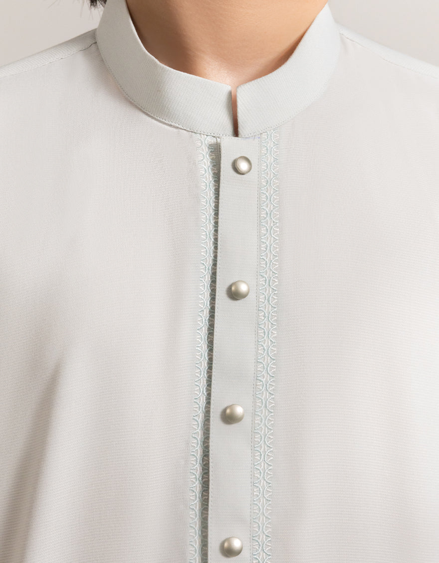 Blended Smoke Shalwar Kameez - J. Junaid Jamshed