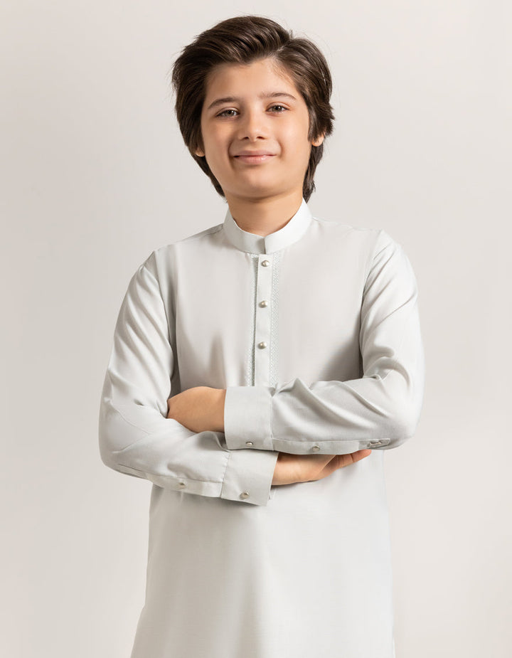 Blended Smoke Shalwar Kameez - J. Junaid Jamshed
