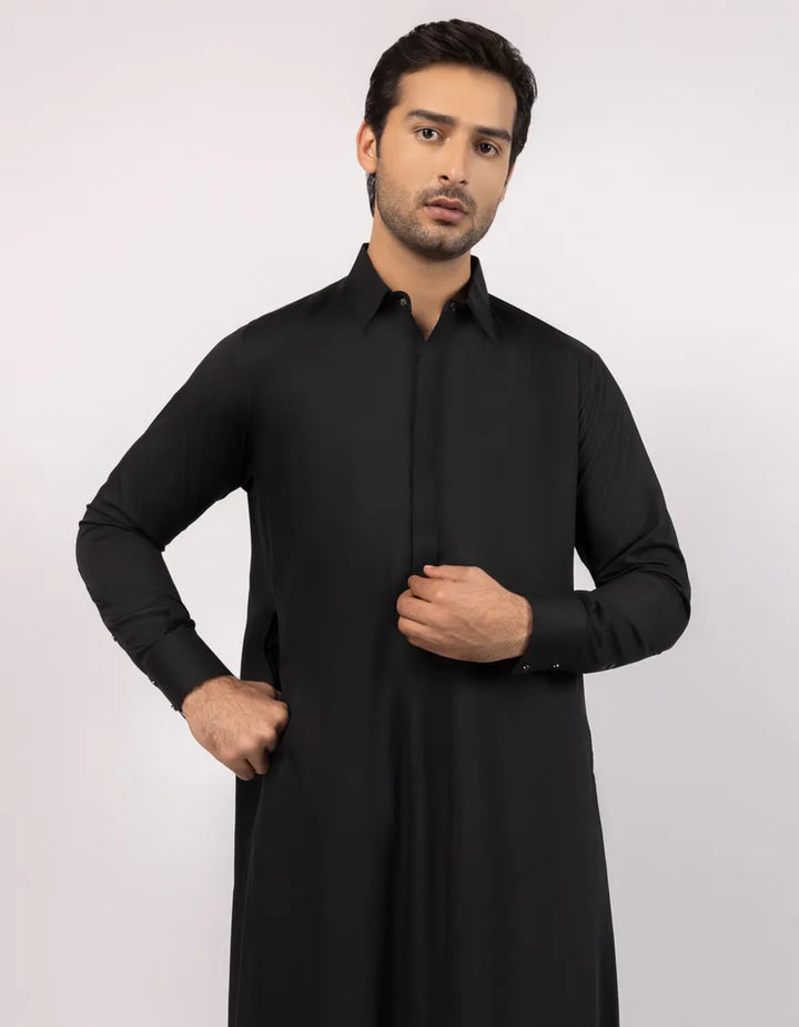 Blended Black Jubba - J. Junaid Jamshed
