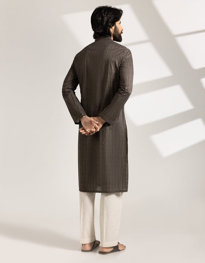 Cotton Green Kurta - J. Junaid Jamshed