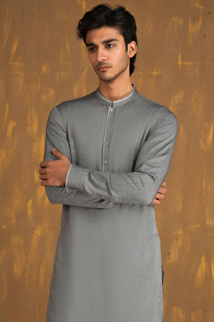 Blended Green Kurta Trouser - J. Junaid Jamshed