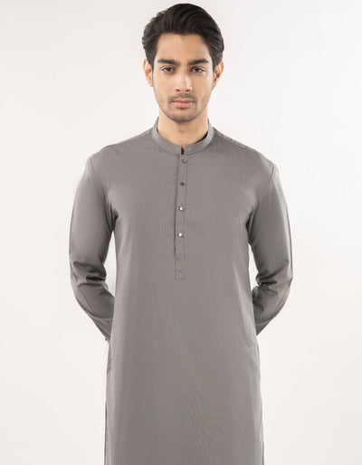 Blended Grey Kurta Trouser - J. Junaid Jamshed