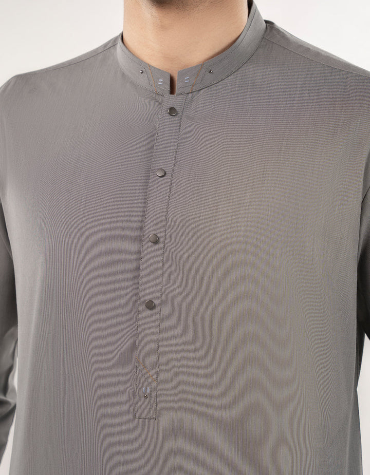 Blended Grey Kurta Trouser - J. Junaid Jamshed