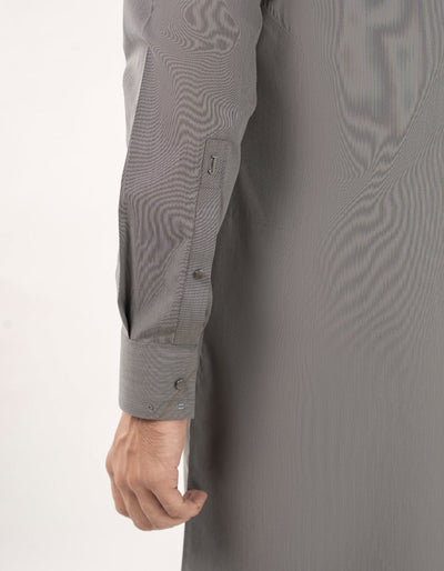 Blended Grey Kurta Trouser - J. Junaid Jamshed