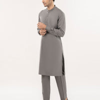 Blended Grey Kurta Trouser - J. Junaid Jamshed