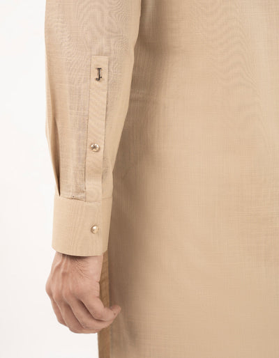 Cotton Brown Kurta Trouser - J. Junaid Jamshed