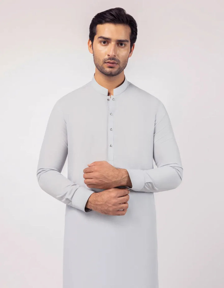 Polyester Light Blue Kurta Trouser - J. Junaid Jamshed