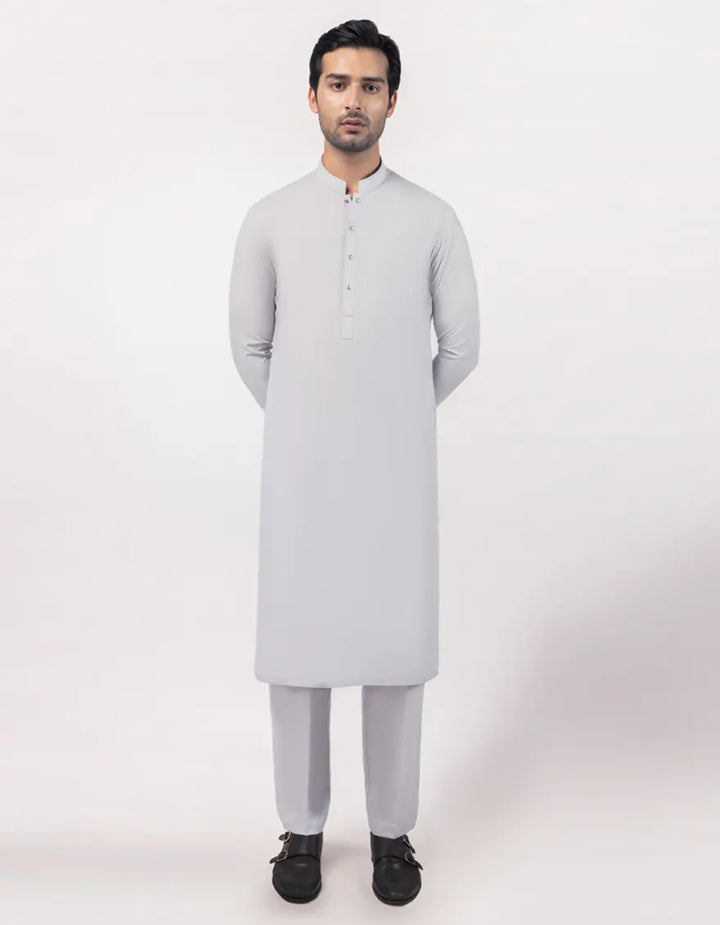 Polyester Light Blue Kurta Trouser - J. Junaid Jamshed