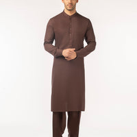 Blended Brown Shalwar Kameez  - J. Junaid Jamshed