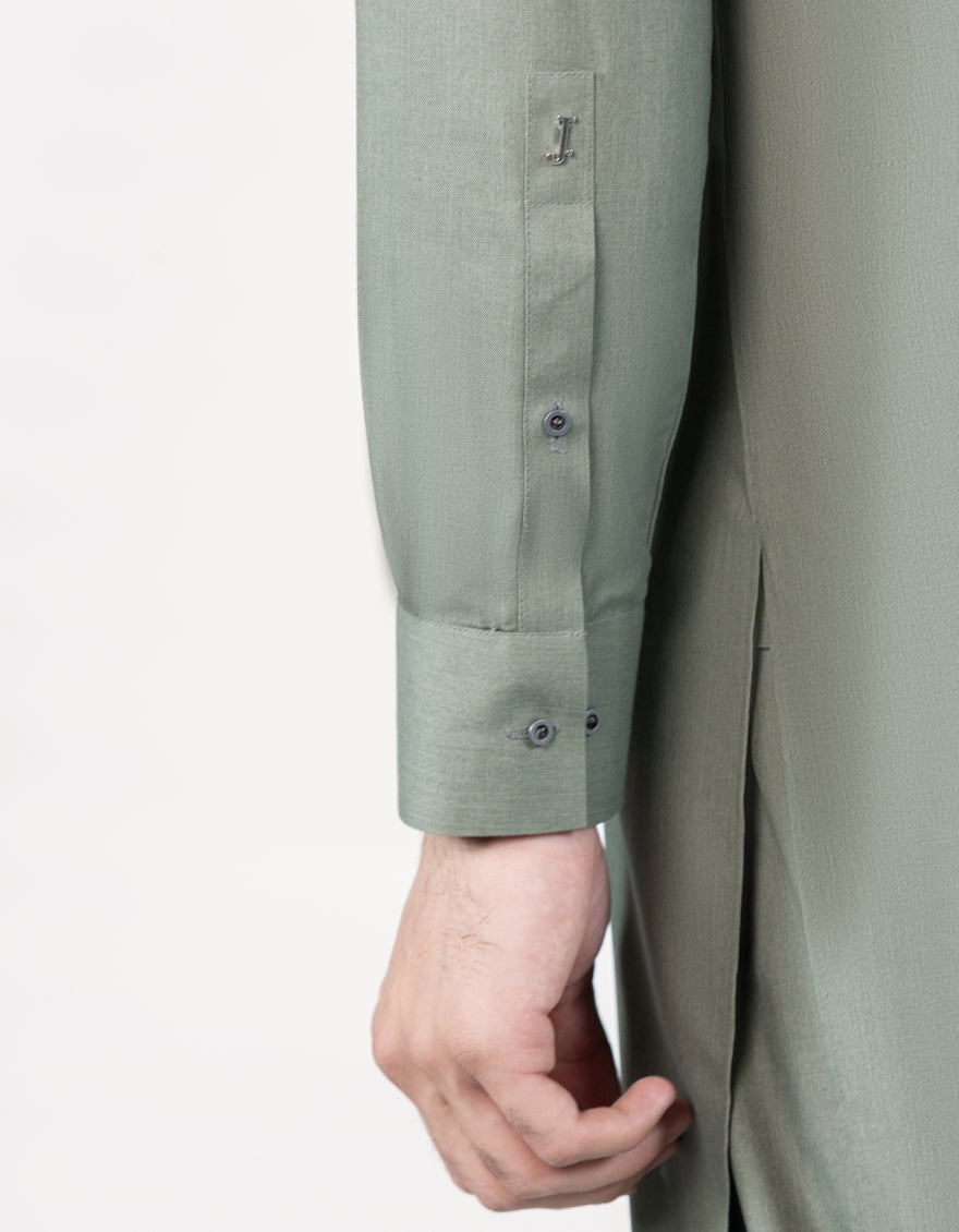 Blended Green Kurta Trouser - J. Junaid Jamshed