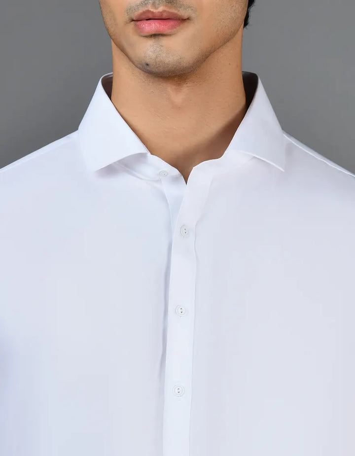 Blended White Shalwar Kameez  - J. Junaid Jamshed