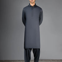 Blended Grey Shalwar Kameez - J. Junaid Jamshed