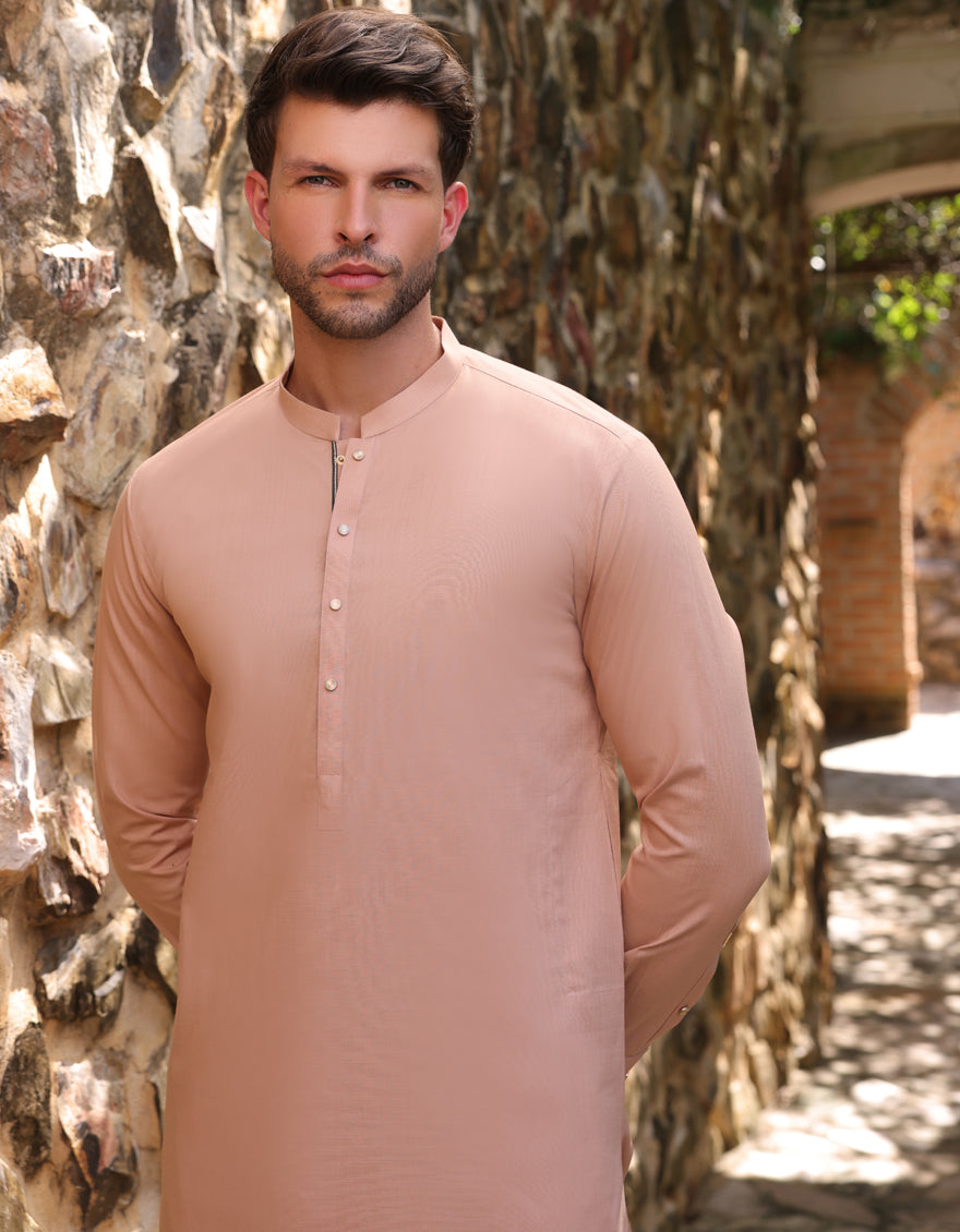 Cotton Blue Shalwar Kameez - J. Junaid Jamshed