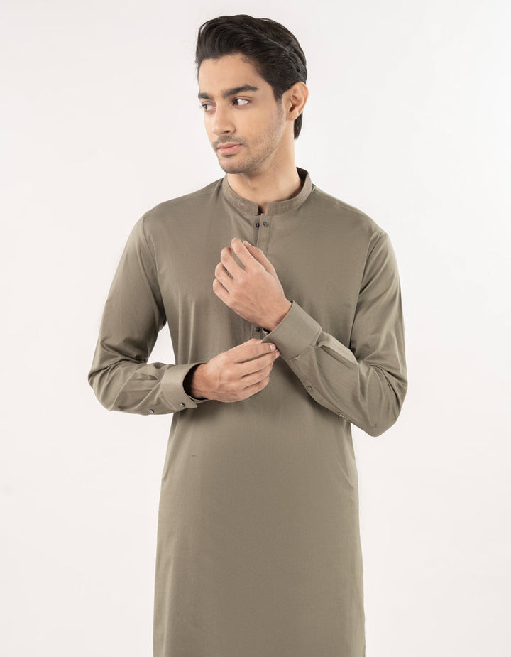 Blended Green Shalwar Kameez- J. Junaid Jamshed
