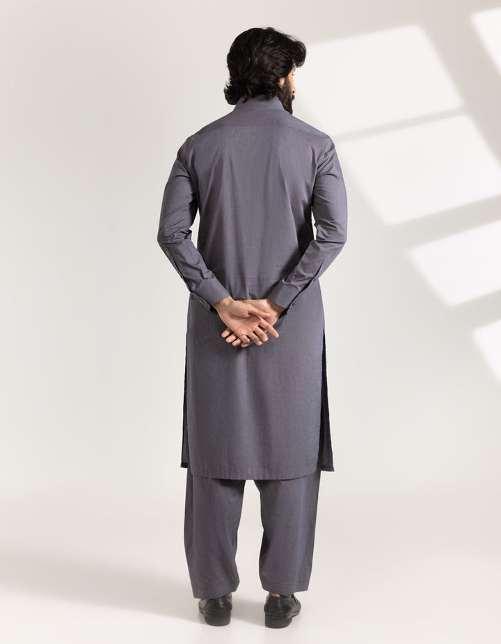 Cotton Purple Shalwar Kameez - J. Junaid Jamshed