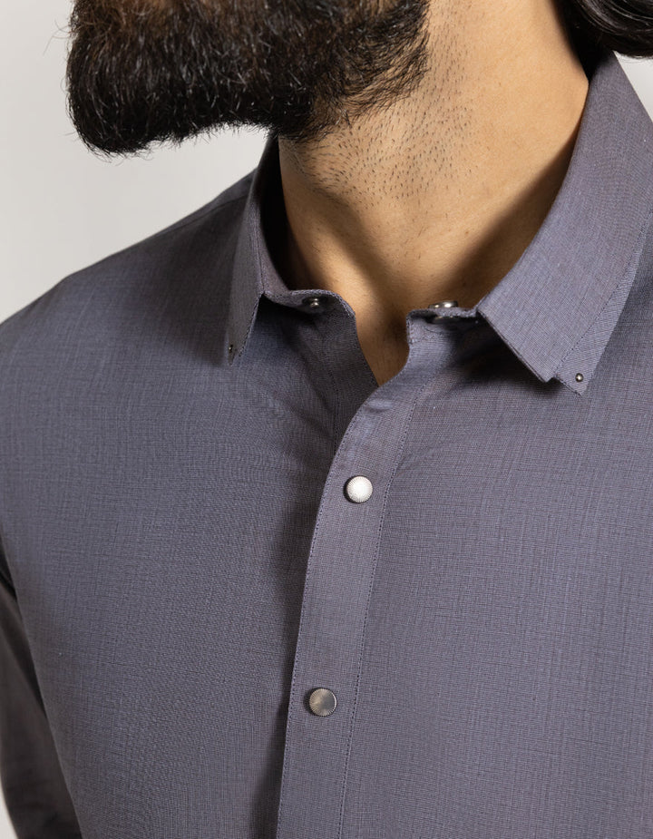 Cotton Purple Shalwar Kameez - J. Junaid Jamshed
