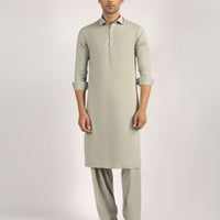 Blended Light Green Shalwar Kameez - J. Junaid Jamshed
