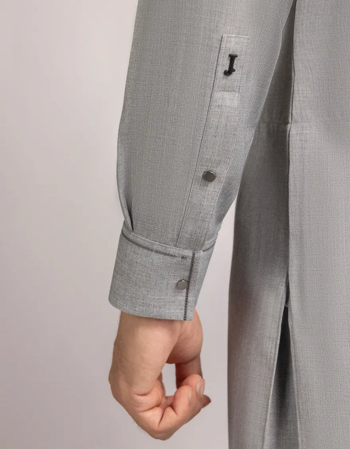 Blended Grey Shalwar Kameez - J. Junaid Jamshed