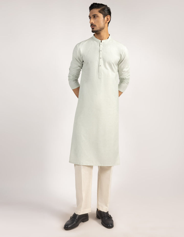 Blended Aqua Shalwar Kameez - J. Junaid Jamshed