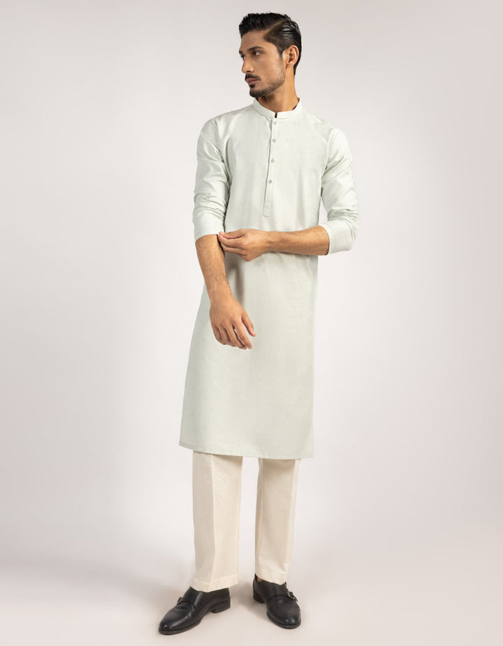 Blended Aqua Shalwar Kameez - J. Junaid Jamshed