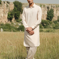 Cotton Brown Shalwar Kameez- J. Junaid Jamshed