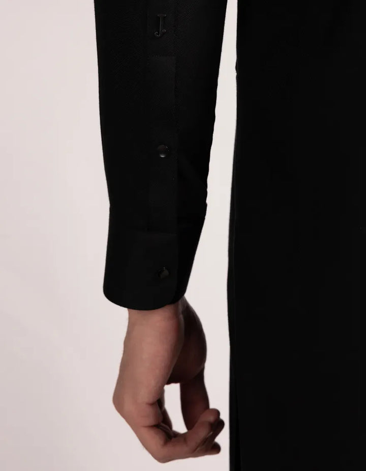 Blended Black Shalwar Kameez - J. Junaid Jamshed
